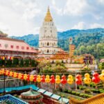 "Chinese lanterns at Kek Lok Si temple, George Town, Penang, Malaysia"