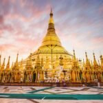 Shwedagon Pagoda in Yangon, Myanmar.